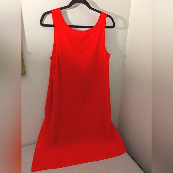 NWOT Catherine Malandrino Red Sheer Dress with Rayon Lining Size Medium - Picture 2 of 8